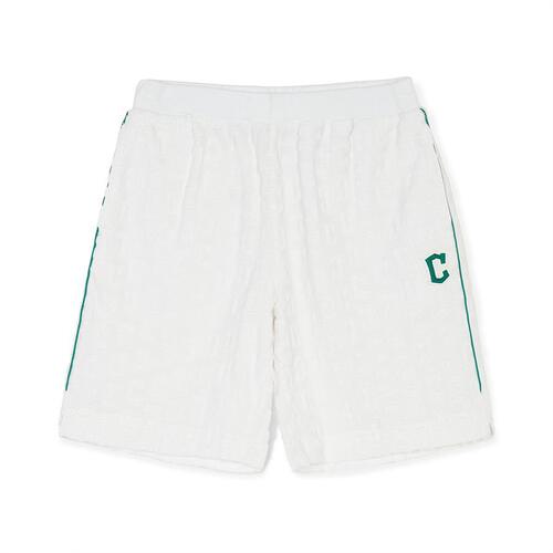 MLB Classic Monogram Terry Cleveland Guardians Kids\' Shorts White | 0527913-ZO