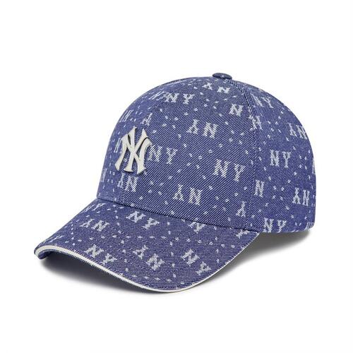 MLB Denim Dia Monogram Structured Ball New York Yankees Hats Blue | 7621530-OF