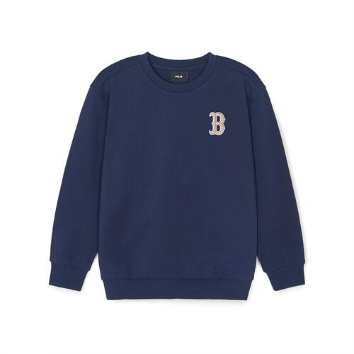 MLB Dia Monogram Applique Boston Red Sox Kids\' Sweatshirts Navy | 7612093-QH