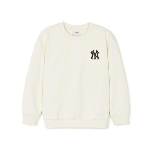 MLB Dia Monogram Applique New York Yankees Kids\' Sweatshirts White | 2930584-IE