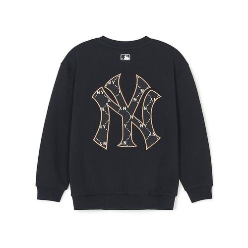 MLB Dia Monogram Applique New York Yankees Kids' Sweatshirts Black | 7596130-IP