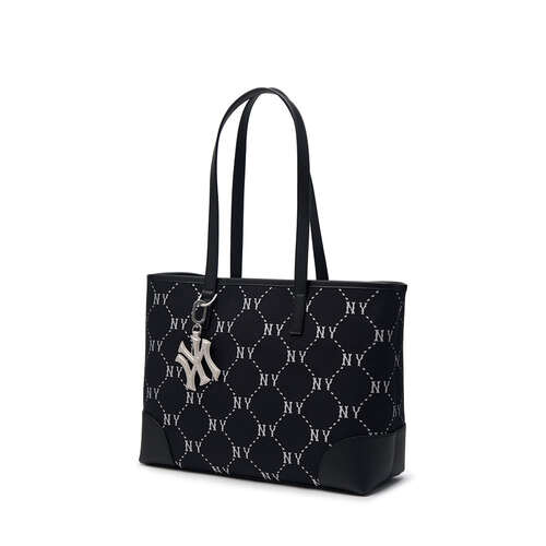 MLB Dia Monogram Jacquard Large New York Yankees Tote Bags Black | 6418023-RF