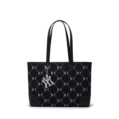 MLB Dia Monogram Jacquard Large New York Yankees Tote Bags Black | 6418023-RF