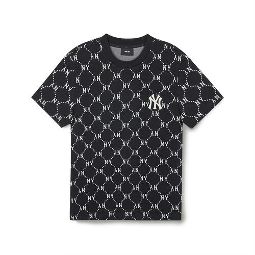 MLB Dia Monogram Jacquardts New York Yankees T Shirts Black | 8295643-NK