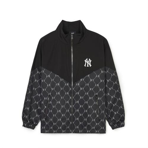 MLB Dia Monogram Jqd V Block Stan Neck New York Yankees Jackets Black | 0138794-TQ