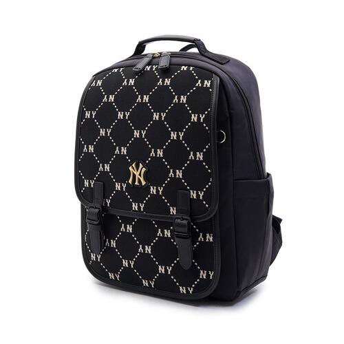 MLB Dia Monogram Premium School New York Yankees Kids' Bags Black | 7623541-TJ