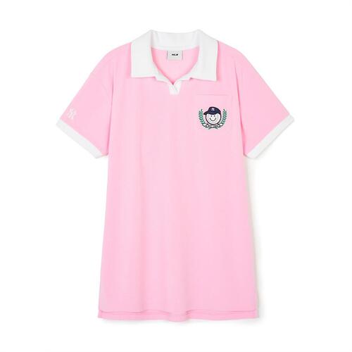 MLB Green Play Collar Terry New York Yankees Kids\' Skirts Pink | 0865941-ZU