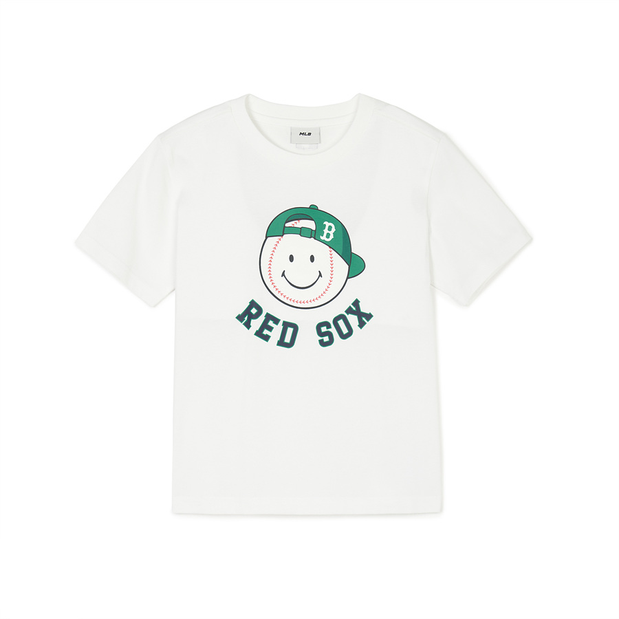 MLB Green Play Half Sleevet Set Up Boston Red Sox Kids' T Shirts White / Blue | 0247396-RO