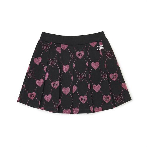 MLB Heart Allover New York Yankees Kids' Skirts Black | 3180427-EQ