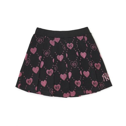 MLB Heart Allover New York Yankees Kids\' Skirts Black | 3180427-EQ