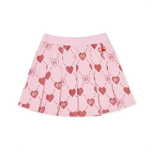 MLB Heart Allover New York Yankees Kids' Skirts Pink | 8691543-DW