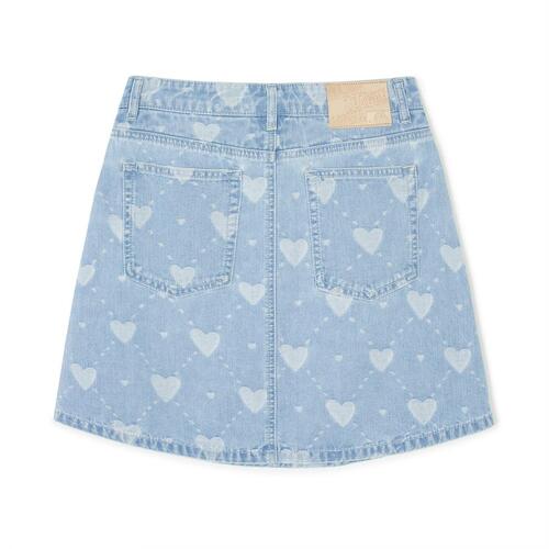 MLB Heart Jacquard Denim New York Yankees Skirts Blue | 9630481-OA