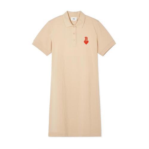 MLB Heart Pique Ops Boston Redsox Dress Khaki | 7315620-BA