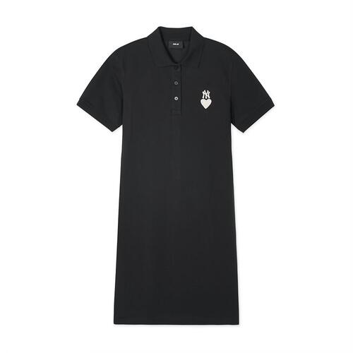 MLB Heart Pique Ops New York Yankees Dress Black | 0752634-XS