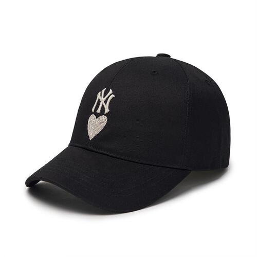 MLB Heart Structured Ball New York Yankees Hats Black | 5031798-WL