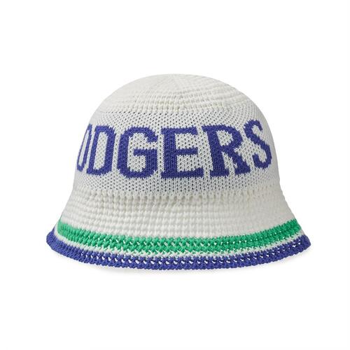 MLB Knit Crochet Dome Fit Los Angeles Dodgers Hats White | 9283476-XR