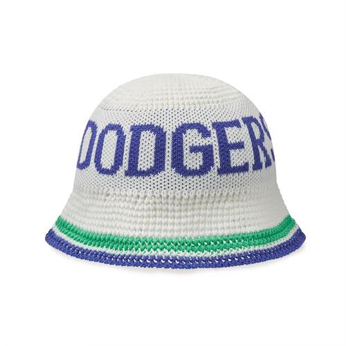 MLB Knit Crochet Dome Fit Los Angeles Dodgers Hats White | 9283476-XR