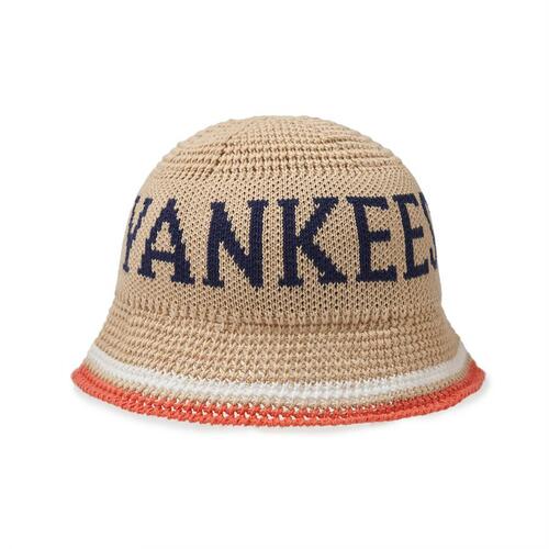 MLB Knit Crochet Dome Fit New York Yankees Hats Khaki | 0371926-UM