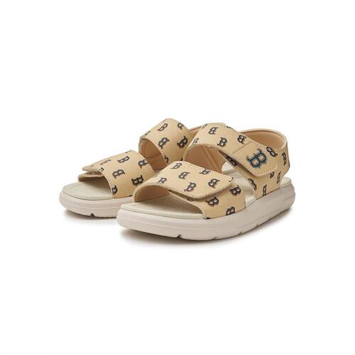 MLB Liner Bouncer Monogram Boston Red Sox Kids' Sandals Beige | 6382510-ER