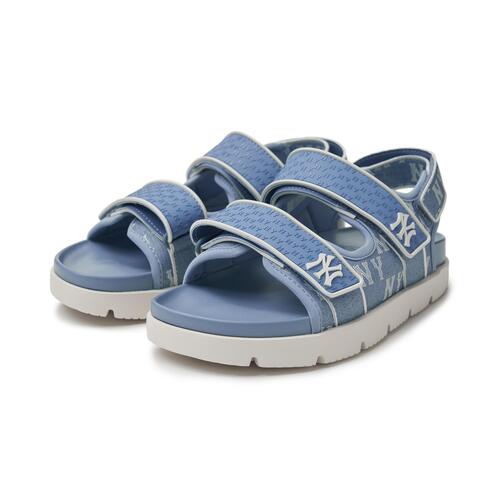 MLB Liner Denim Monogram New York Yankees Sandals Blue | 9604587-WH