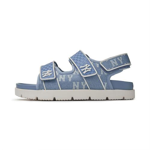 MLB Liner Denim Monogram New York Yankees Sandals Blue | 9604587-WH