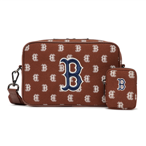 MLB Monogram Boston Redsox Cross Body Bags Brown | 7850126-KM