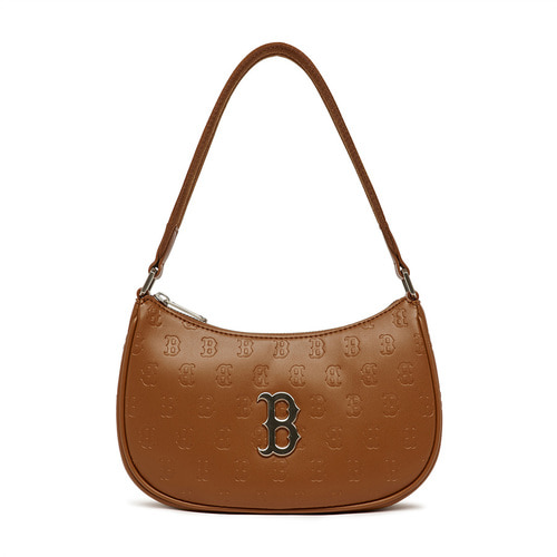 MLB Monogram Embo Boston Redsox Shoulder Bags Brown | 5097236-LN