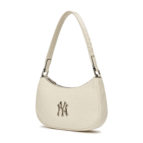 MLB Monogram Embo New York Yankees Cross Body Bags White | 7481602-DR