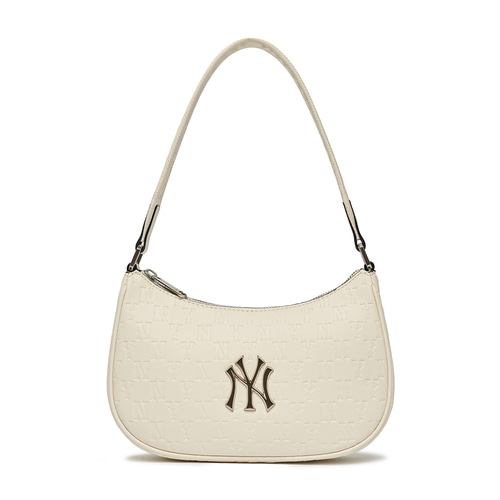 MLB Monogram Embo New York Yankees Cross Body Bags White | 7481602-DR