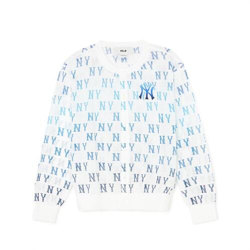 MLB Monogram Gradation New York Yankees Kids\' Sweaters Blue | 9615283-QP