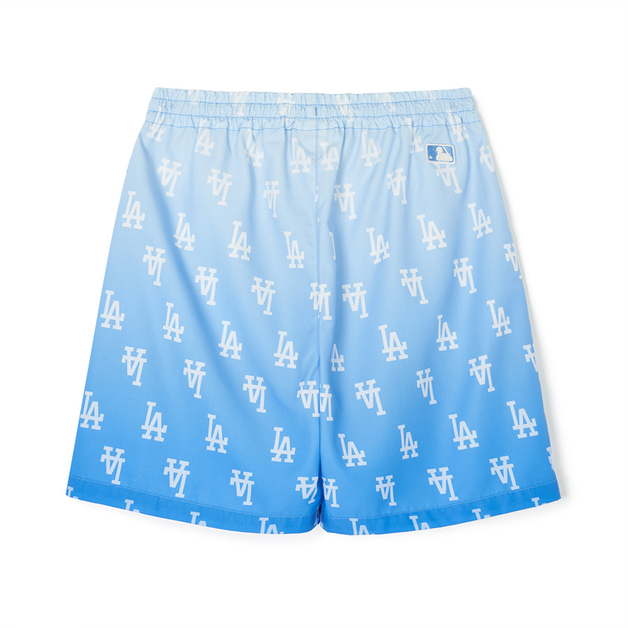 MLB Monogram Gradation Woven Los Angeles Dodgers Kids' Shorts Blue | 8295713-RS