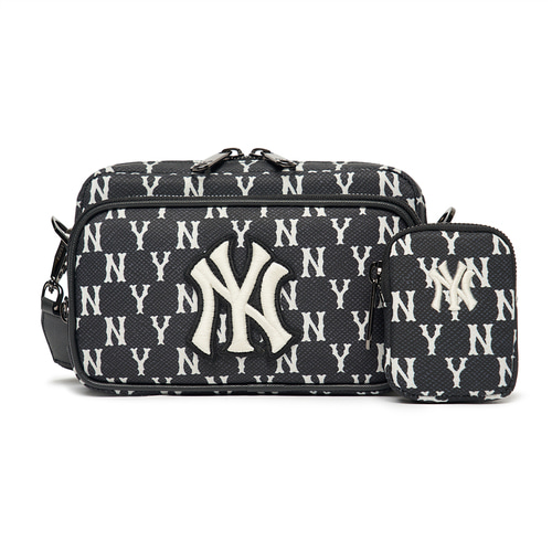 MLB Monogram Mini New York Yankees Cross Body Bags Black | 7136045-PT