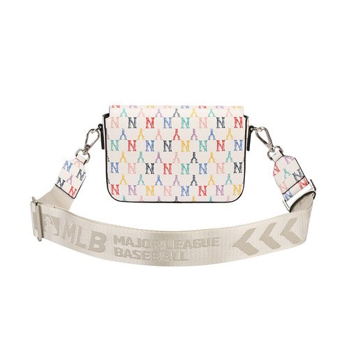 MLB Monogram Rainbow New York Yankees Cross Body Bags Multicolor | 0768135-OV