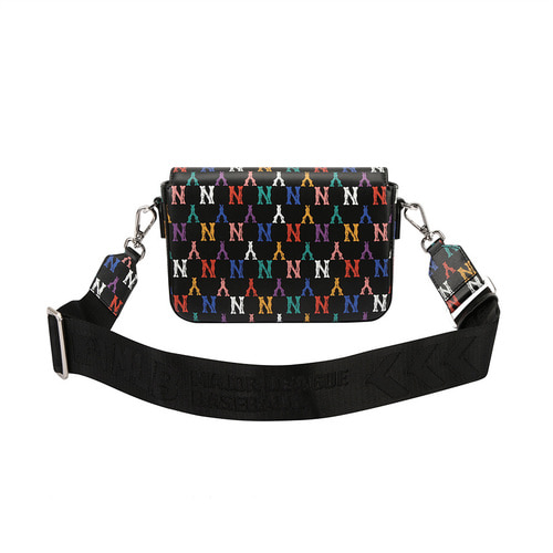 MLB Monogram Rainbow New York Yankees Cross Body Bags Black | 1964385-HB