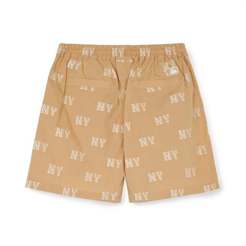 MLB Monogram Woven New York Yankees Kids' Shorts Khaki | 3968175-UE