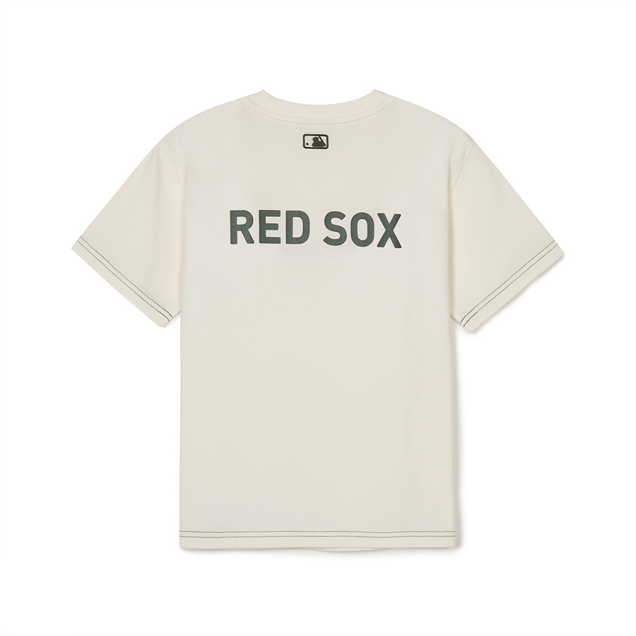 MLB Outdoor Woven Pocket Boston Red Sox Kids' T Shirts White | 7429631-FU