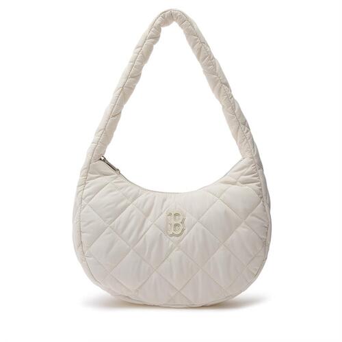 MLB Padding Quilted M Boston Redsox Hobo Bags Cream | 5209678-HY