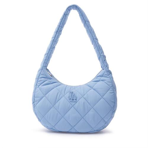 MLB Padding Quilted M Los Angeles Dodgers Hobo Bags Blue | 8302695-QX