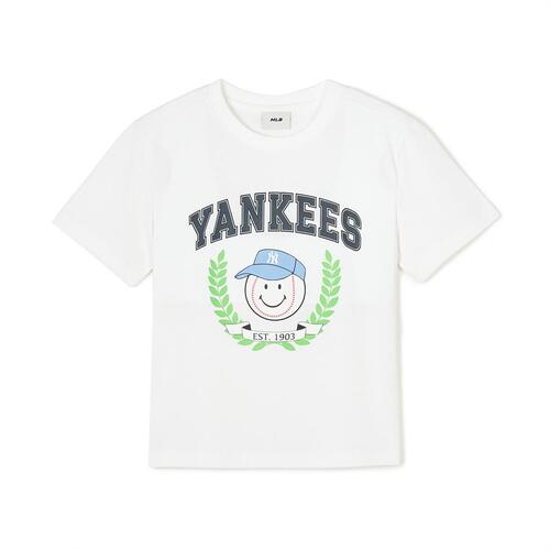 MLB Playt New York Yankees Kids\' T Shirts White | 8690413-NP