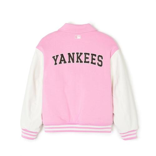 MLB Pop Varsity Padding New York Yankees Kids' Jumpers Pink | 6317589-NL