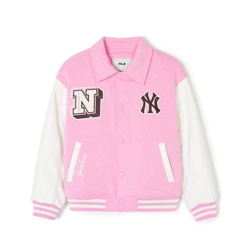 MLB Pop Varsity Padding New York Yankees Kids\' Jumpers Pink | 6317589-NL