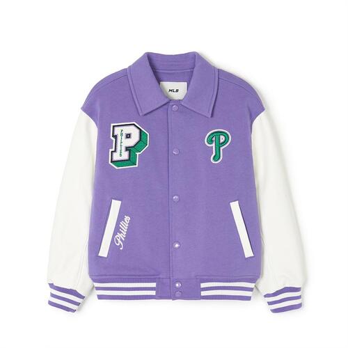 MLB Pop Varsity Padding Philadelpia Phillies Kids\' Jumpers Purple | 3620975-QF