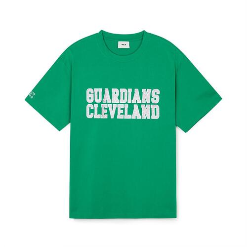 MLB Premium Varsity Overfitts Cleveland Guardians T Shirts Green | 0879243-DB