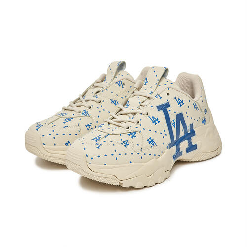 MLB Saffiano Dia Monogram Los Angeles Dodgers Bigball Chunky White | 4039751-XU