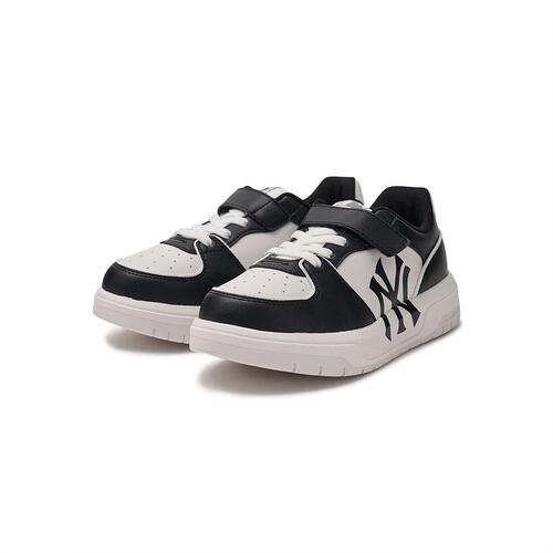 MLB Saffiano New York Yankees Kids' Sneakers Black | 1634792-YA