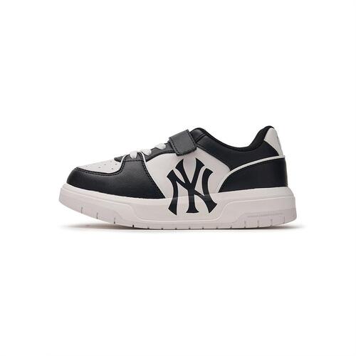 MLB Saffiano New York Yankees Kids\' Sneakers Black | 1634792-YA