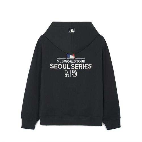 MLB Seoul Series Dual Logo La Sd Hoodie Black | 8056937-PC