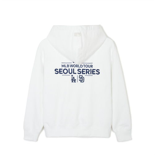 MLB Seoul Series Dual Logo La Sd Hoodie White | 4120863-PF