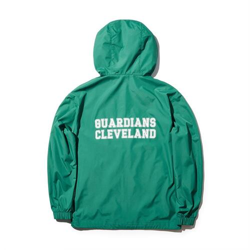 MLB Sportive Varsity Piping Cleveland Guardians Windbreaker Green | 3840275-TS