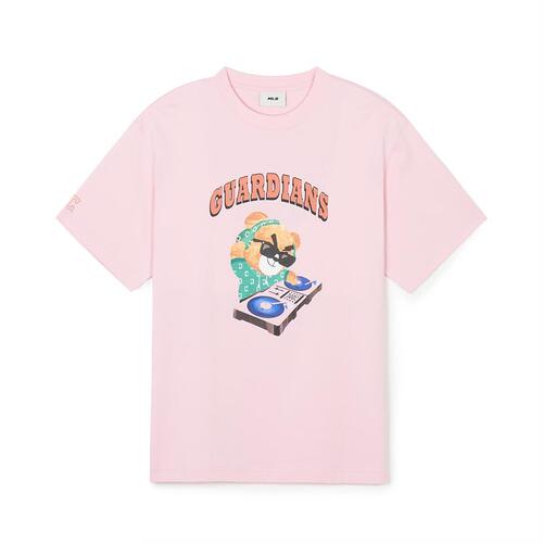 MLB Summer Mega Bear Overfitts Cleveland Guardians T Shirts Pink | 7403825-XS